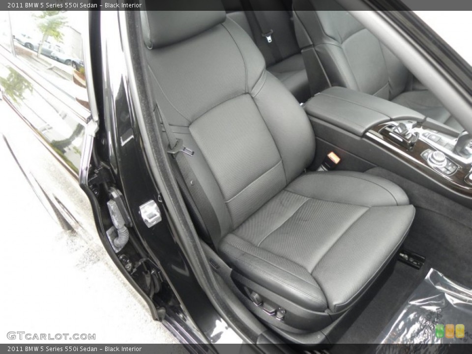 Black Interior Photo for the 2011 BMW 5 Series 550i Sedan #54531317