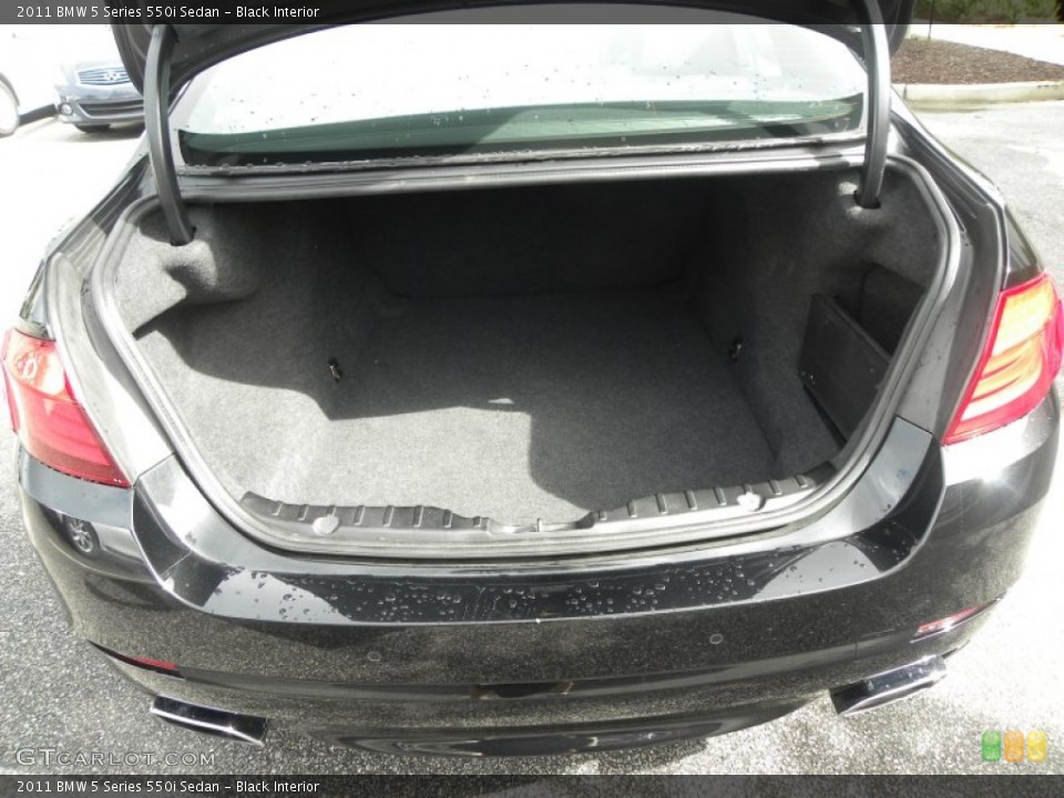 Black Interior Trunk for the 2011 BMW 5 Series 550i Sedan #54531356