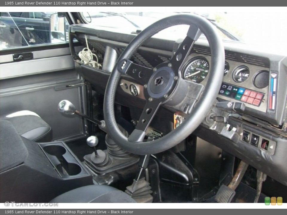 Black Interior Photo for the 1985 Land Rover Defender 110 Hardtop Right Hand Drive #54531434