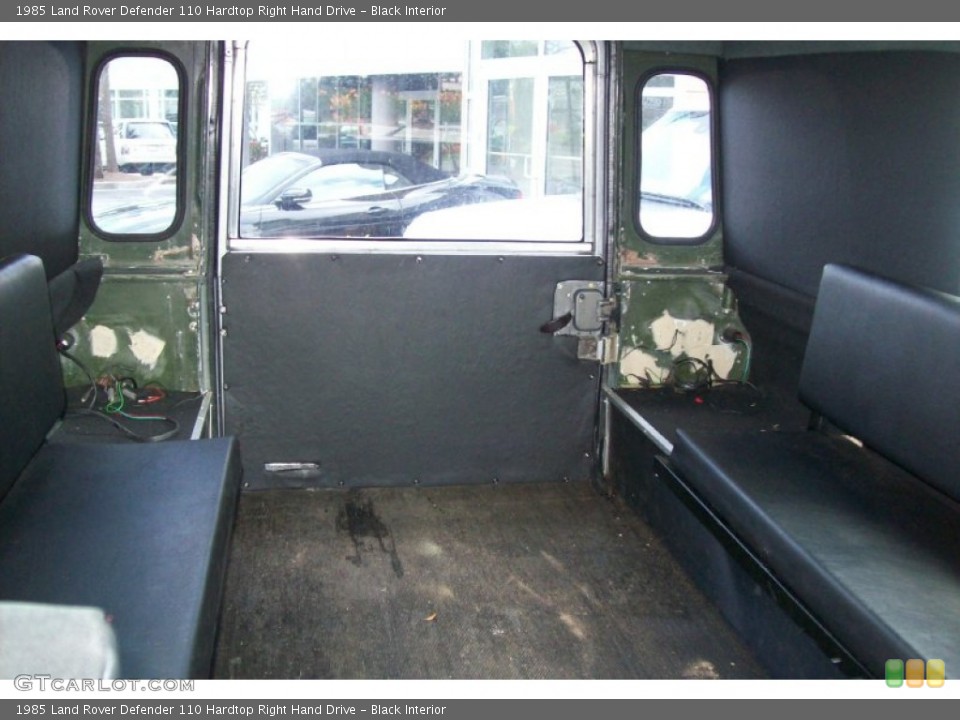 Black Interior Photo for the 1985 Land Rover Defender 110 Hardtop Right Hand Drive #54531449