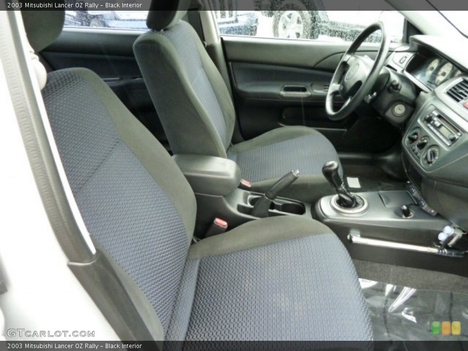 Black Interior Photo for the 2003 Mitsubishi Lancer OZ Rally #54531500