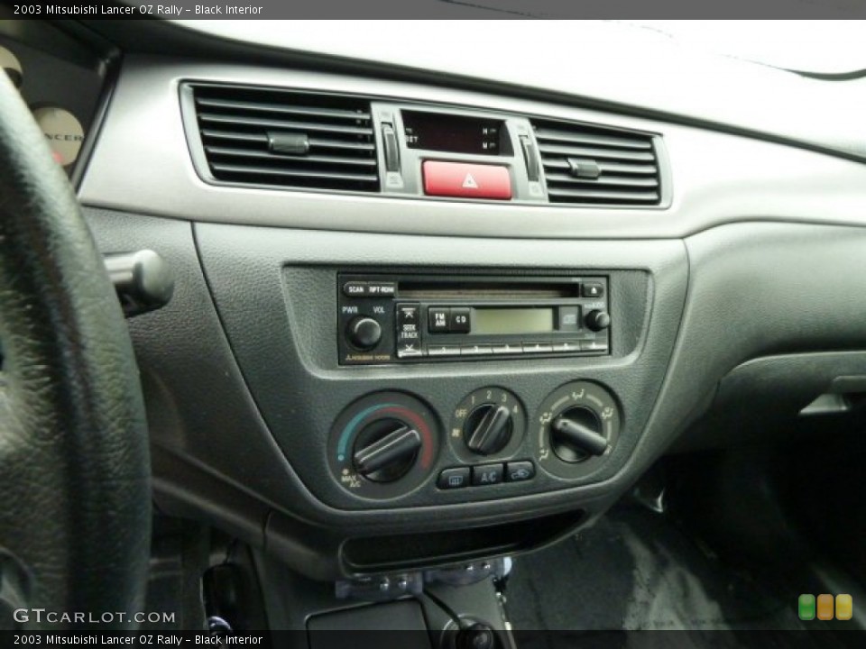 Black Interior Controls for the 2003 Mitsubishi Lancer OZ Rally #54531557