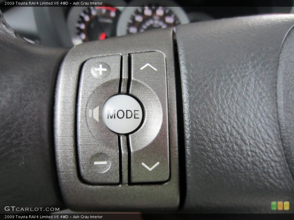 Ash Gray Interior Controls for the 2009 Toyota RAV4 Limited V6 4WD #54534317
