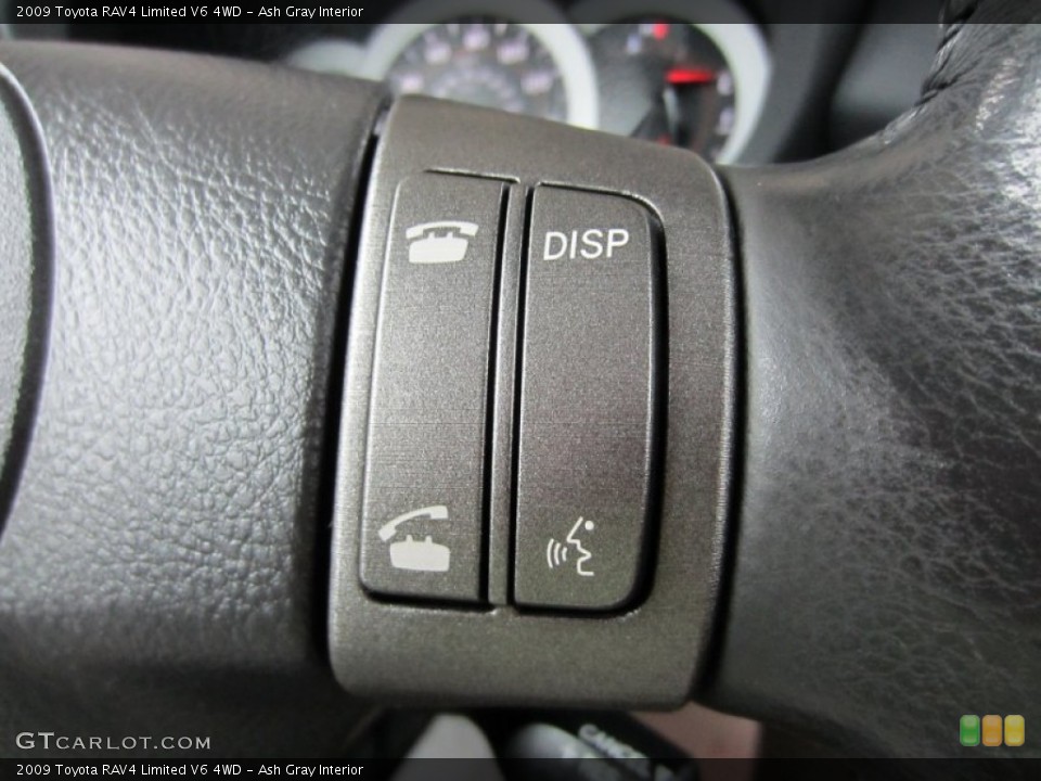 Ash Gray Interior Controls for the 2009 Toyota RAV4 Limited V6 4WD #54534320