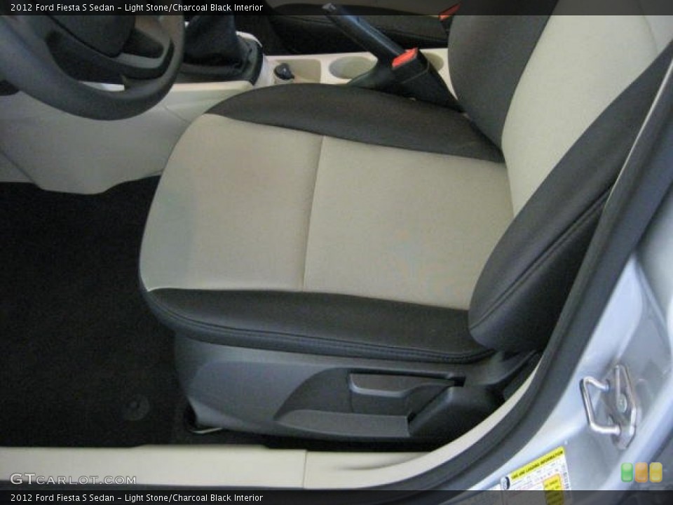 Light Stone/Charcoal Black Interior Photo for the 2012 Ford Fiesta S Sedan #54535516