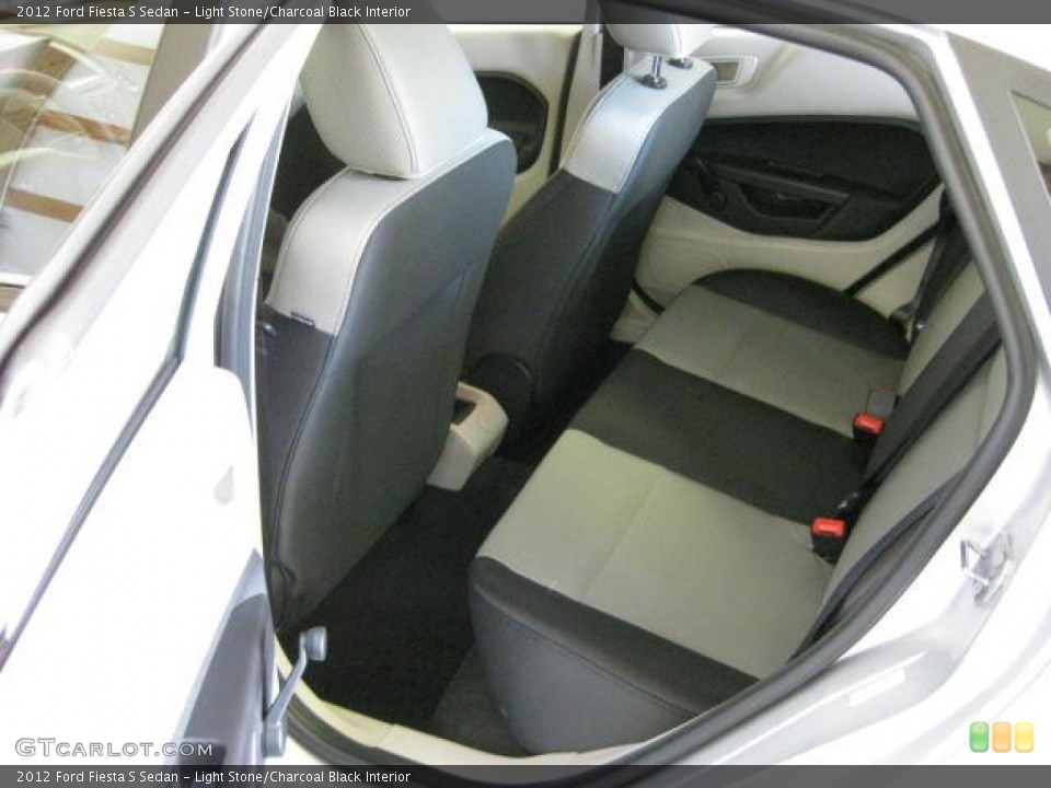 Light Stone/Charcoal Black Interior Photo for the 2012 Ford Fiesta S Sedan #54535534