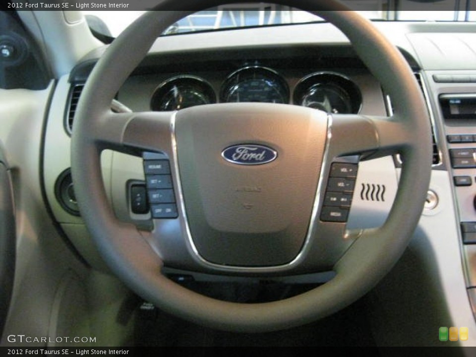 Light Stone Interior Steering Wheel for the 2012 Ford Taurus SE #54537685