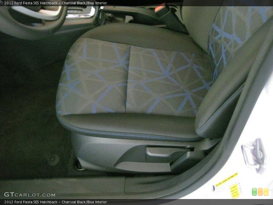 Charcoal Black/Blue Interior Photo for the 2012 Ford Fiesta SES Hatchback #54537751