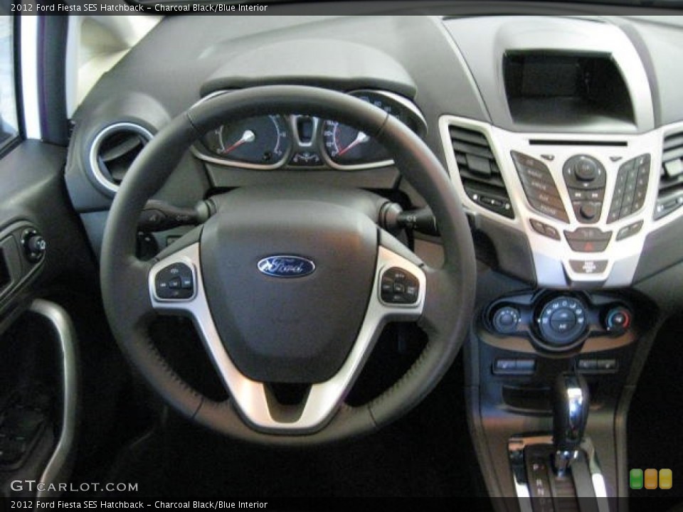 Charcoal Black/Blue Interior Dashboard for the 2012 Ford Fiesta SES Hatchback #54537808
