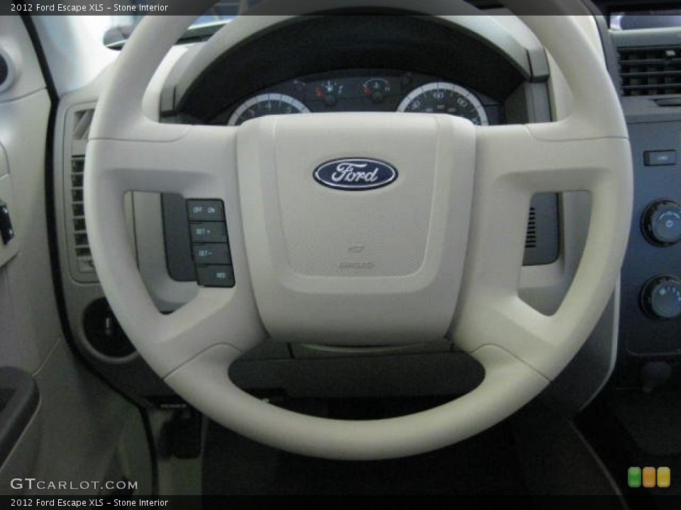 Stone Interior Steering Wheel for the 2012 Ford Escape XLS #54537979