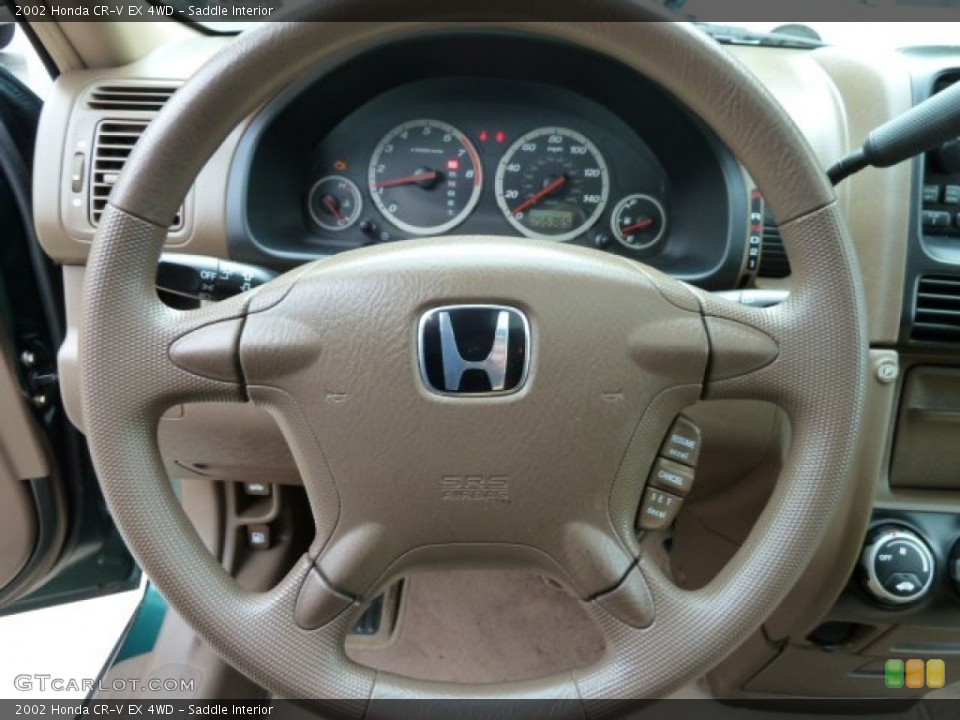 Saddle Interior Steering Wheel for the 2002 Honda CR-V EX 4WD #54539418