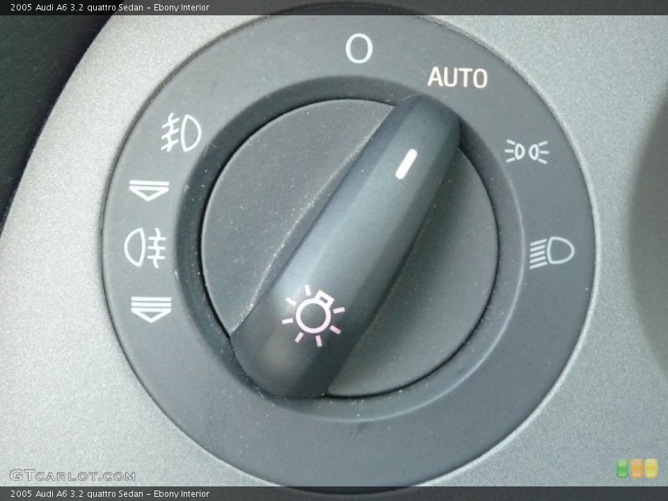 Ebony Interior Controls for the 2005 Audi A6 3.2 quattro Sedan #54539502