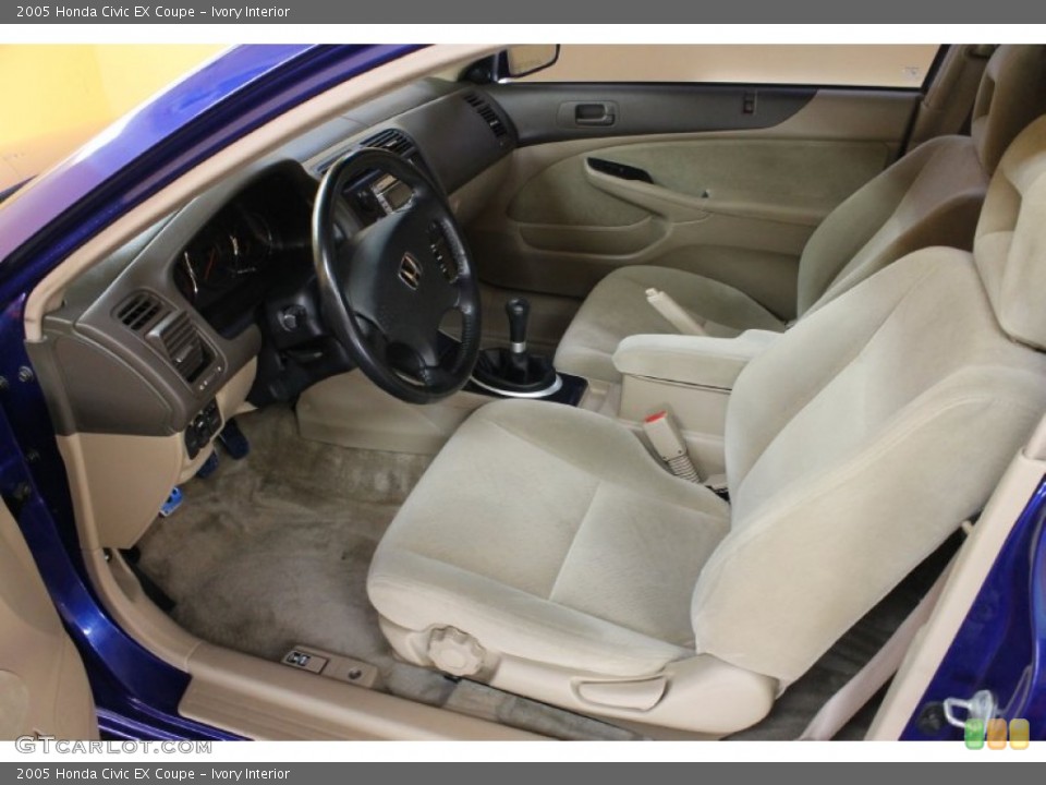 Ivory Interior Photo for the 2005 Honda Civic EX Coupe #54542070