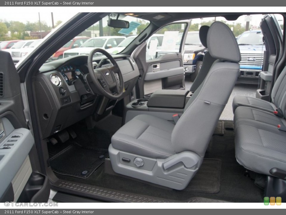 Steel Gray Interior Photo for the 2011 Ford F150 XLT SuperCab #54542841