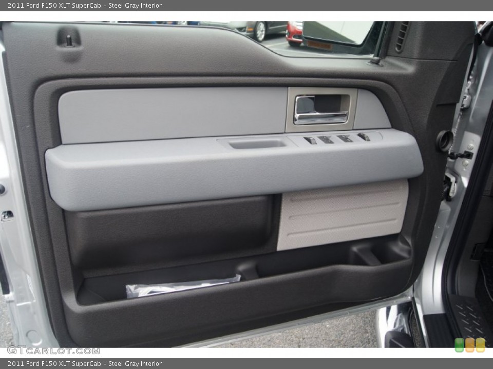 Steel Gray Interior Door Panel for the 2011 Ford F150 XLT SuperCab #54542964