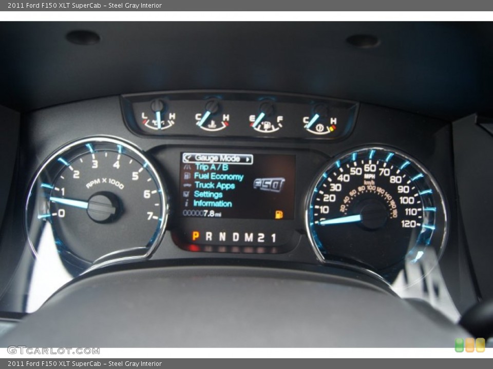 Steel Gray Interior Gauges for the 2011 Ford F150 XLT SuperCab #54543021