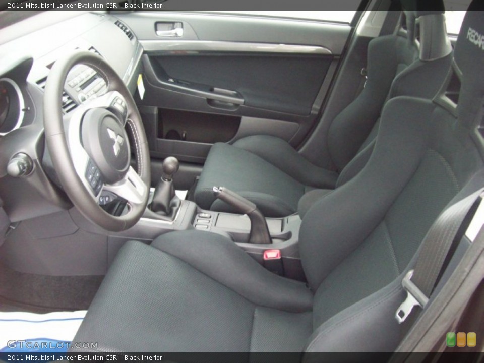 Black Interior Photo for the 2011 Mitsubishi Lancer Evolution GSR #54543629