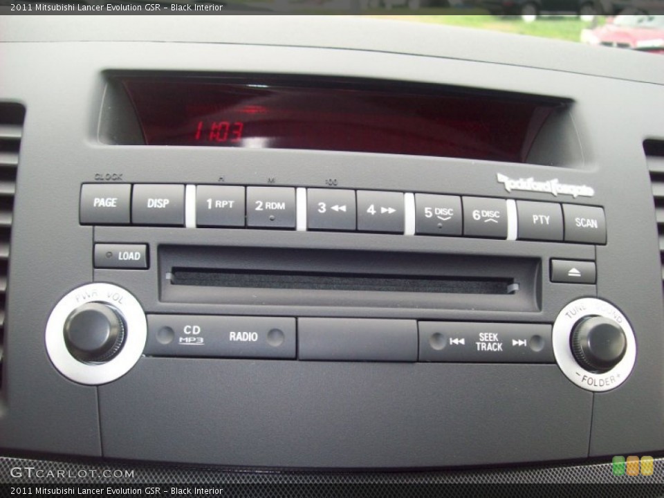 Black Interior Audio System for the 2011 Mitsubishi Lancer Evolution GSR #54543681