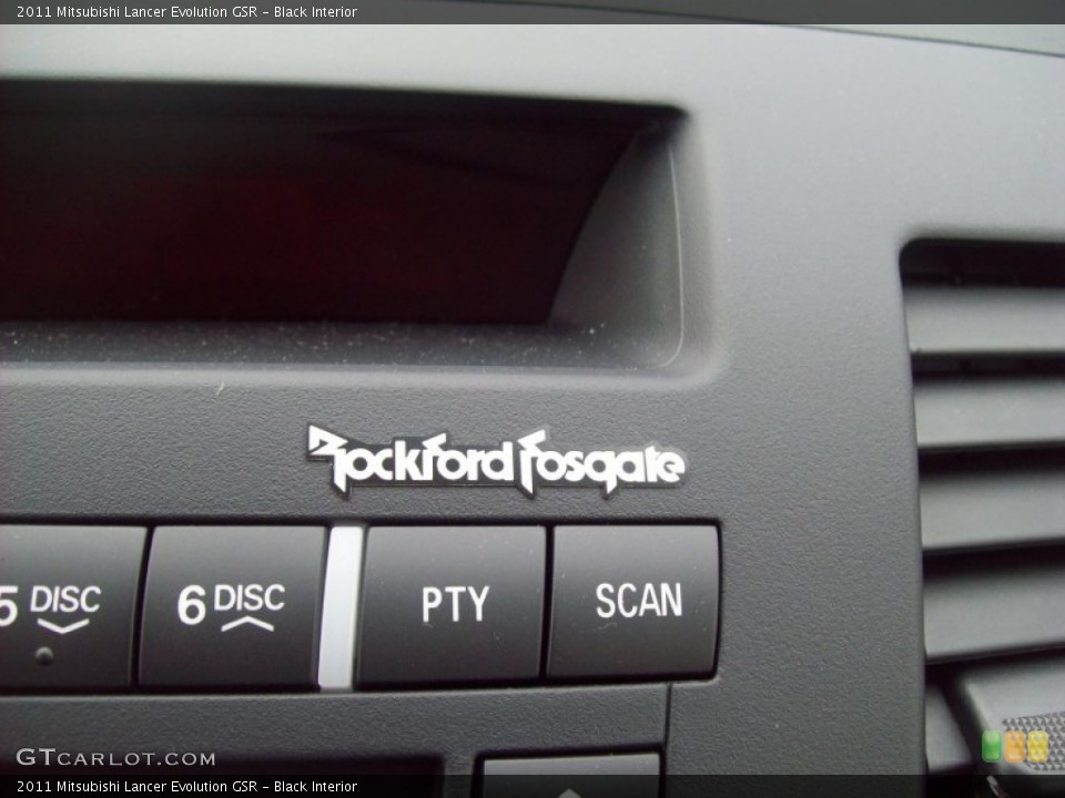 Black Interior Controls for the 2011 Mitsubishi Lancer Evolution GSR #54543691