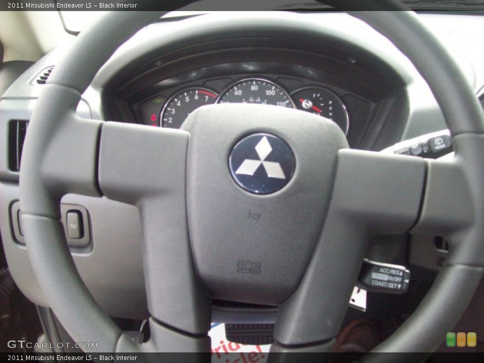 Black Interior Steering Wheel for the 2011 Mitsubishi Endeavor LS #54544577