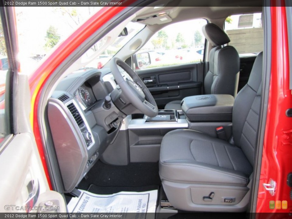 Dark Slate Gray Interior Photo for the 2012 Dodge Ram 1500 Sport Quad Cab #54545250