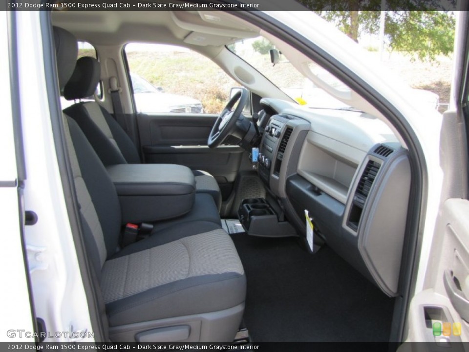 Dark Slate Gray/Medium Graystone Interior Photo for the 2012 Dodge Ram 1500 Express Quad Cab #54545511