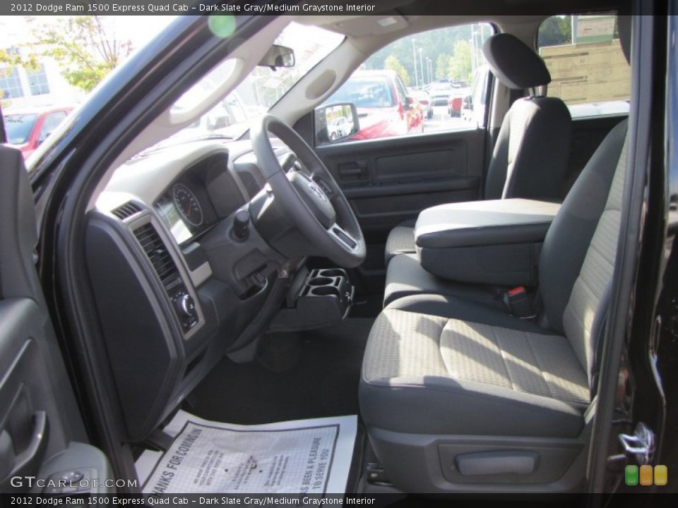 Dark Slate Gray/Medium Graystone Interior Photo for the 2012 Dodge Ram 1500 Express Quad Cab #54545607