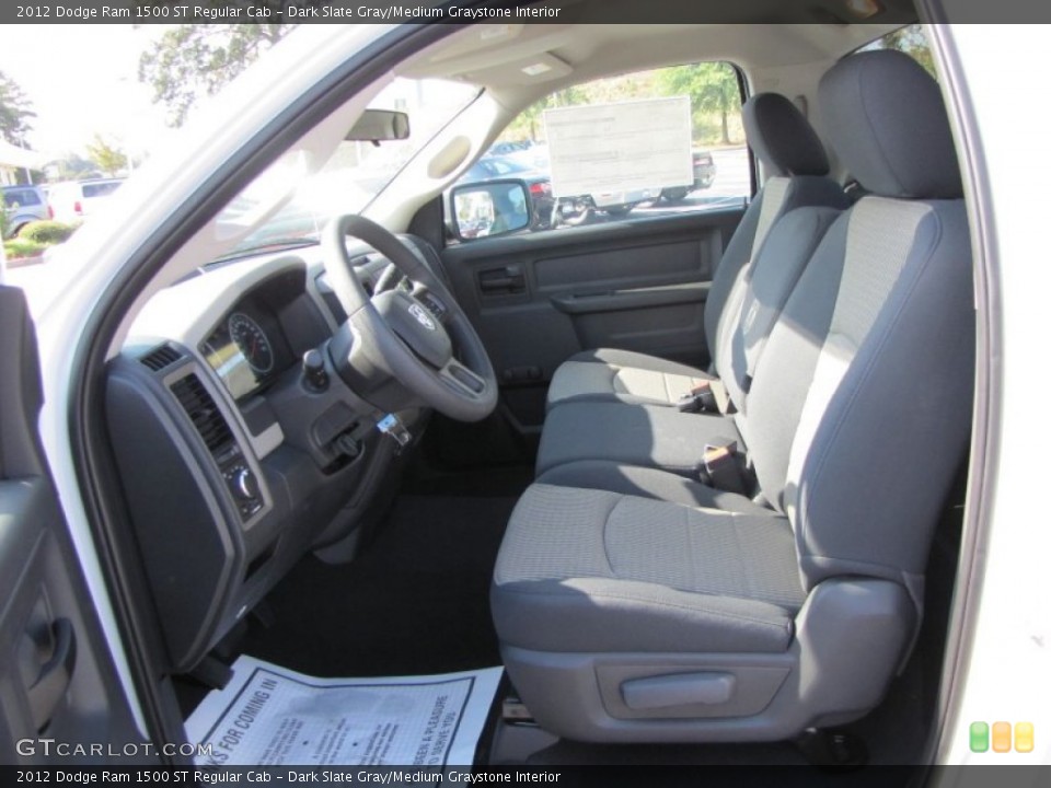 Dark Slate Gray/Medium Graystone Interior Photo for the 2012 Dodge Ram 1500 ST Regular Cab #54545727