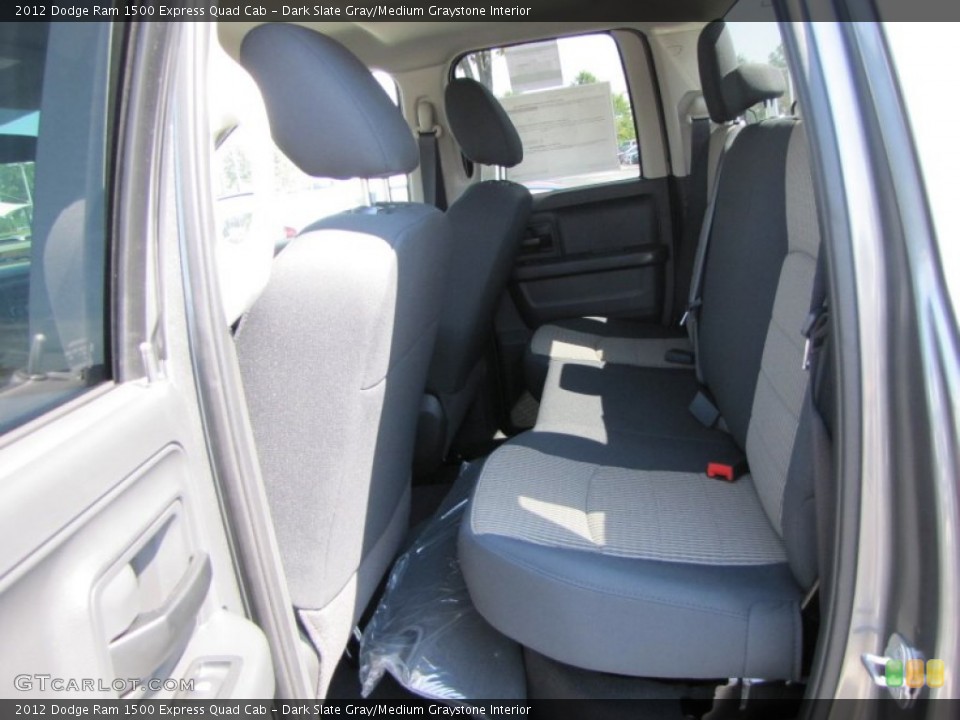 Dark Slate Gray/Medium Graystone Interior Photo for the 2012 Dodge Ram 1500 Express Quad Cab #54546086
