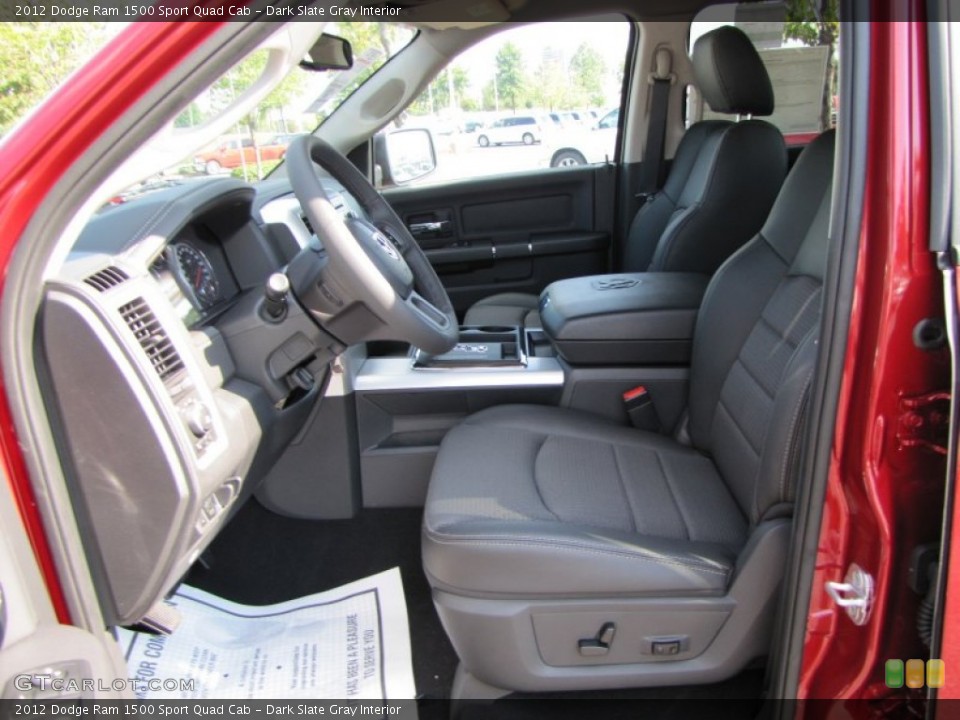 Dark Slate Gray Interior Photo for the 2012 Dodge Ram 1500 Sport Quad Cab #54546204