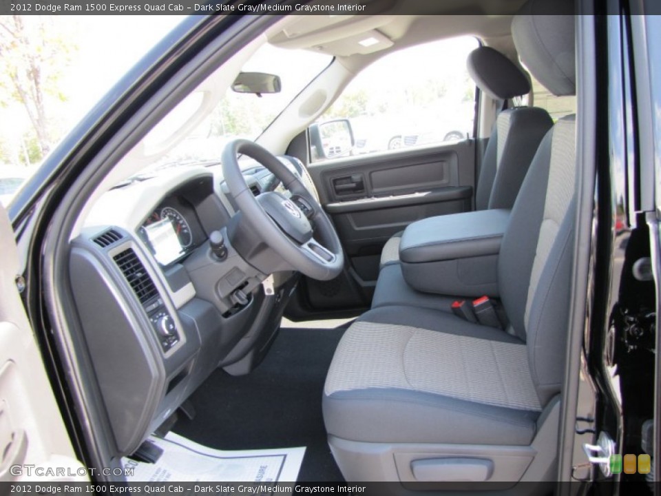 Dark Slate Gray/Medium Graystone Interior Photo for the 2012 Dodge Ram 1500 Express Quad Cab #54546324