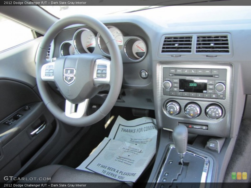 Dark Slate Gray Interior Dashboard for the 2012 Dodge Challenger R/T #54546468