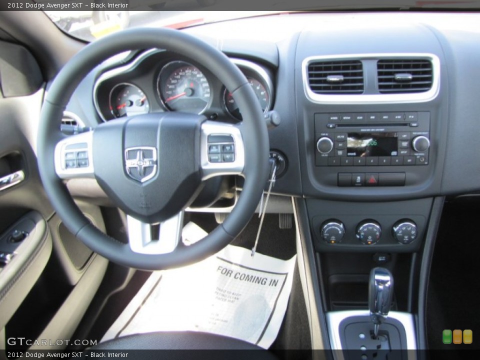 Black Interior Dashboard for the 2012 Dodge Avenger SXT #54548079