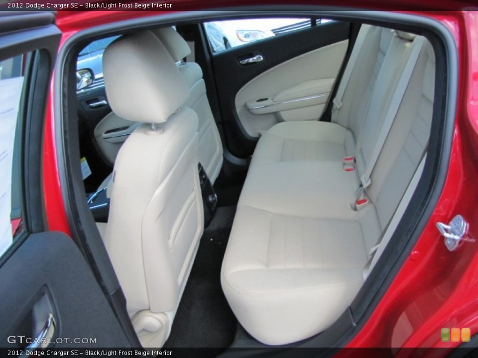 Black/Light Frost Beige Interior Photo for the 2012 Dodge Charger SE #54548175