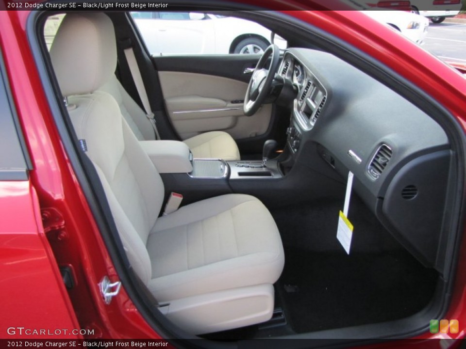 Black/Light Frost Beige Interior Photo for the 2012 Dodge Charger SE #54548184