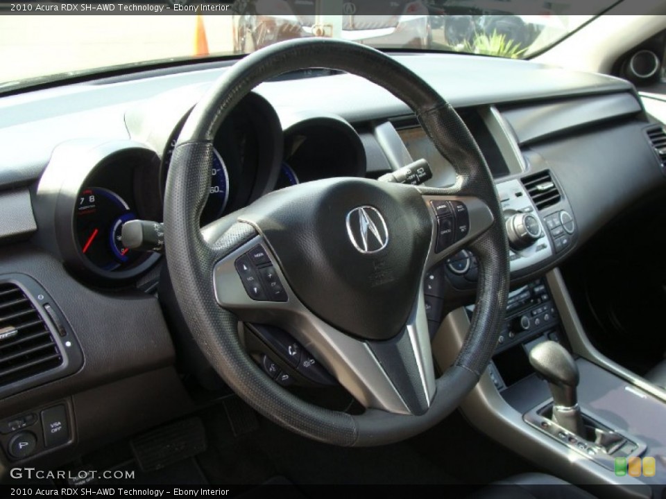 Ebony Interior Steering Wheel for the 2010 Acura RDX SH-AWD Technology #54548270
