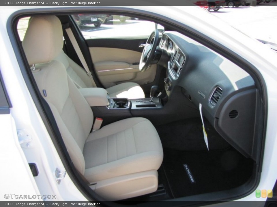 Black/Light Frost Beige Interior Photo for the 2012 Dodge Charger SE #54548295