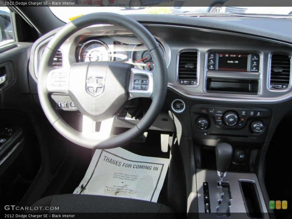 Black Interior Dashboard for the 2012 Dodge Charger SE #54548412