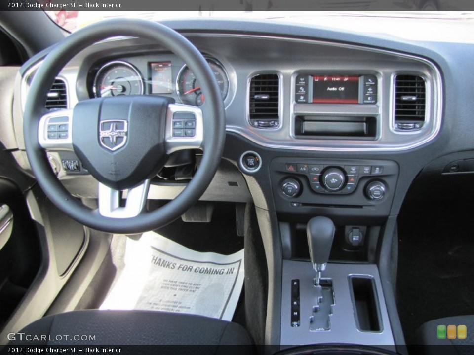Black Interior Dashboard for the 2012 Dodge Charger SE #54548531