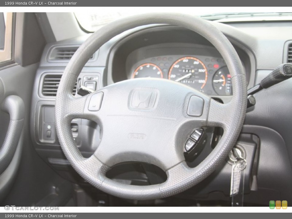 Charcoal Interior Steering Wheel for the 1999 Honda CR-V LX #54548709