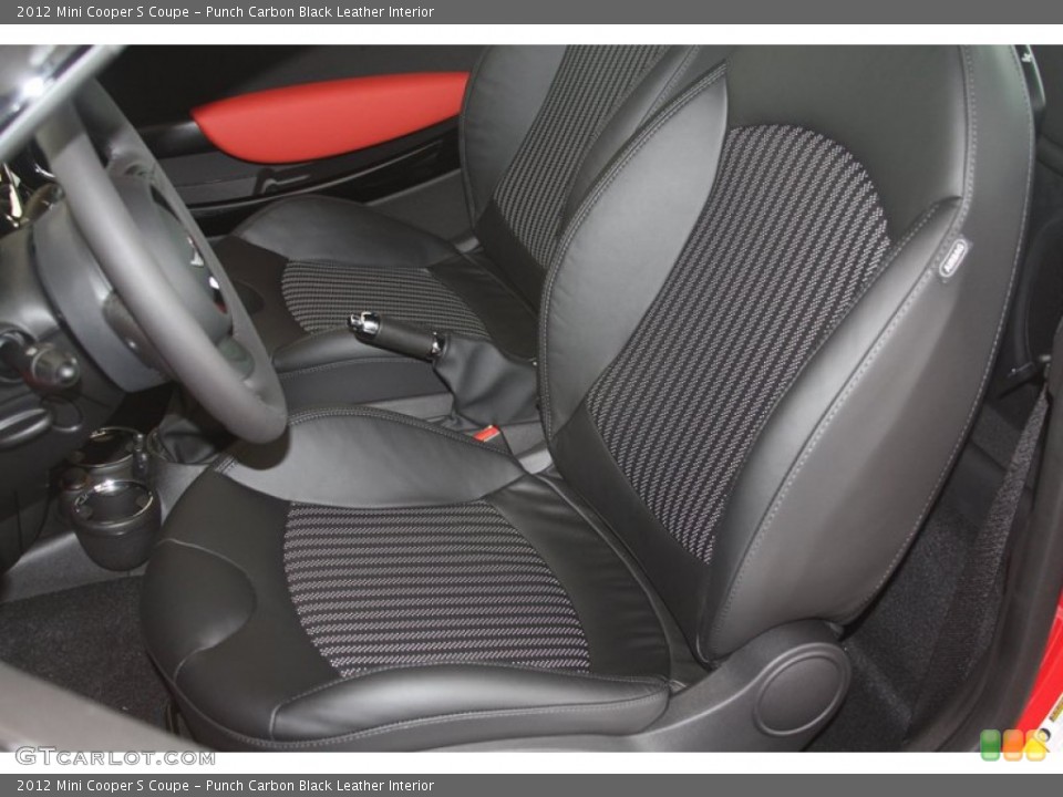 Punch Carbon Black Leather Interior Photo for the 2012 Mini Cooper S Coupe #54548859