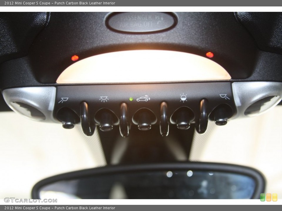 Punch Carbon Black Leather Interior Controls for the 2012 Mini Cooper S Coupe #54548898