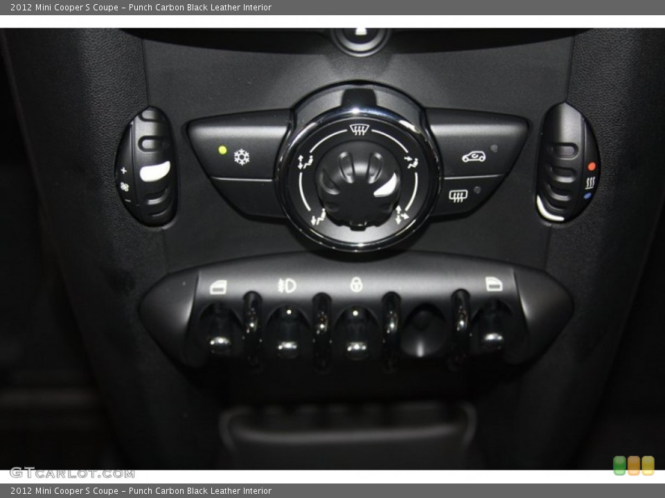 Punch Carbon Black Leather Interior Controls for the 2012 Mini Cooper S Coupe #54548906