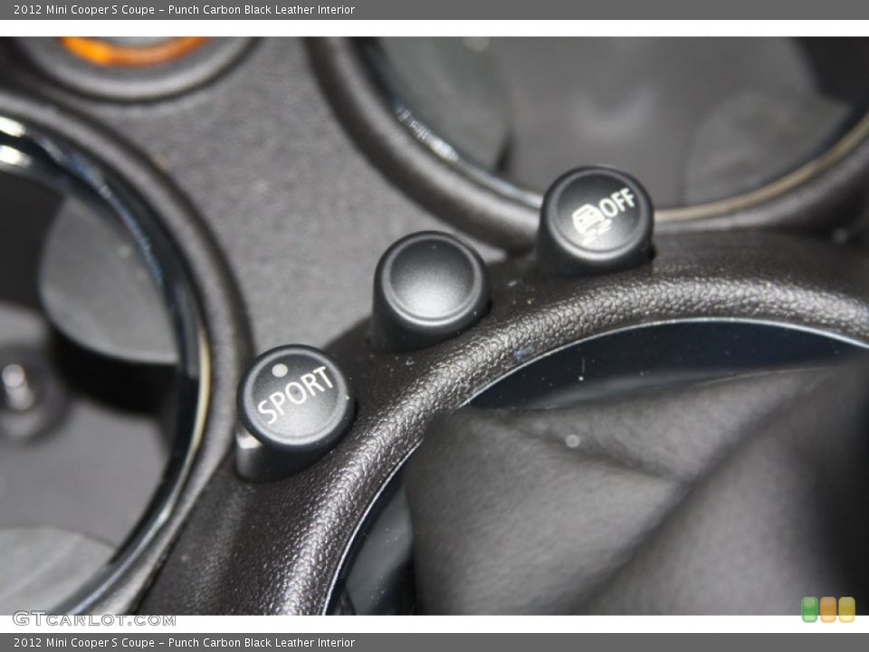 Punch Carbon Black Leather Interior Controls for the 2012 Mini Cooper S Coupe #54548913
