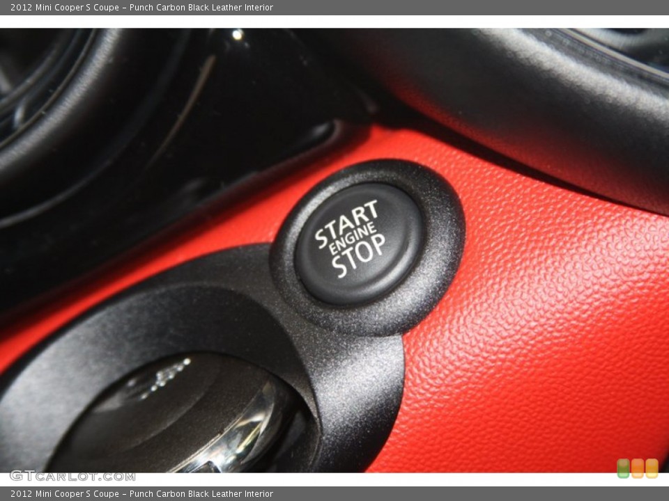 Punch Carbon Black Leather Interior Controls for the 2012 Mini Cooper S Coupe #54548940