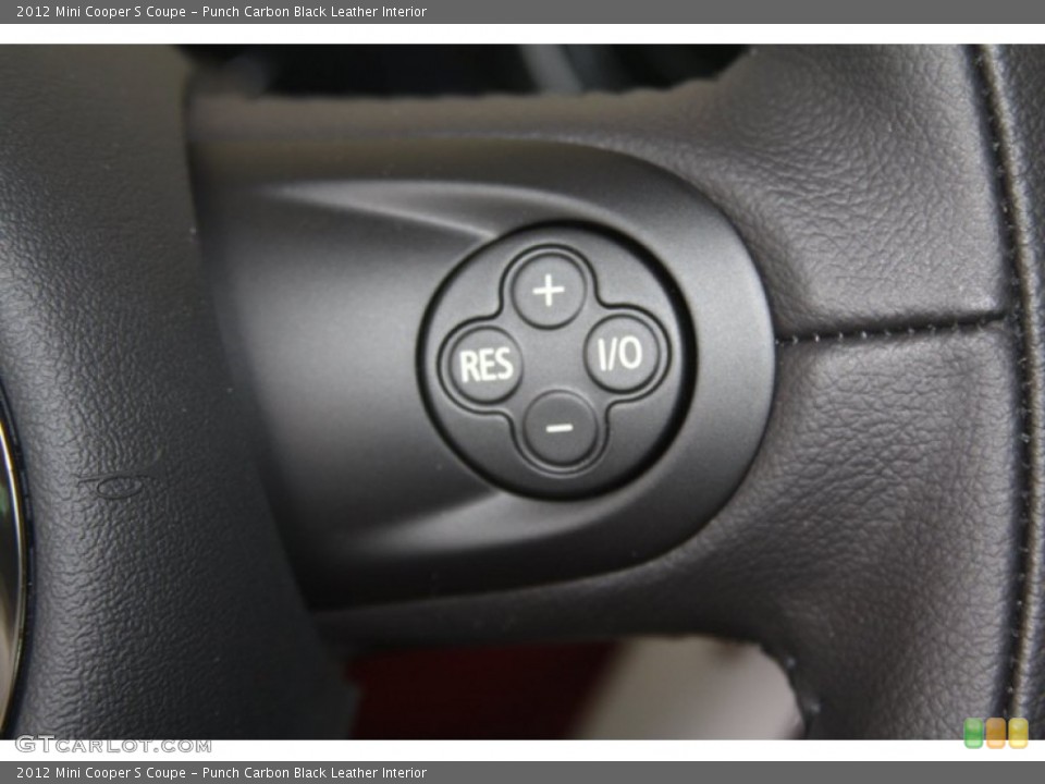 Punch Carbon Black Leather Interior Controls for the 2012 Mini Cooper S Coupe #54548947