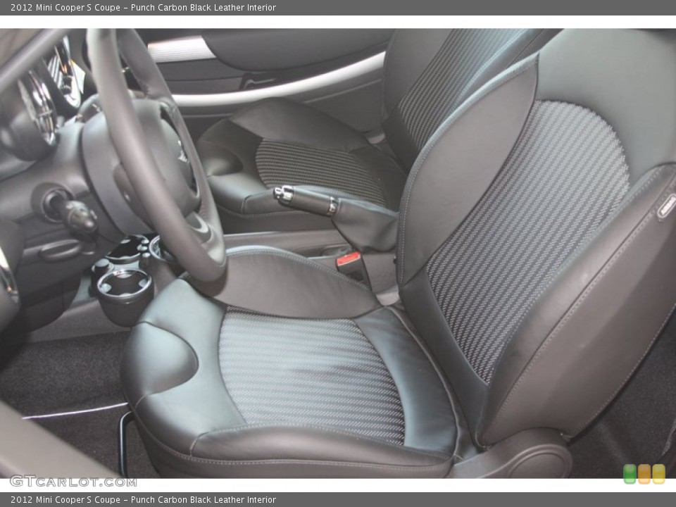 Punch Carbon Black Leather Interior Photo for the 2012 Mini Cooper S Coupe #54549054