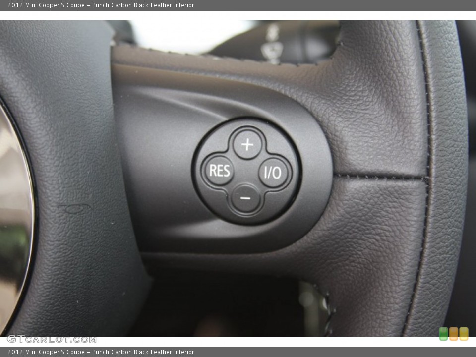Punch Carbon Black Leather Interior Controls for the 2012 Mini Cooper S Coupe #54549138