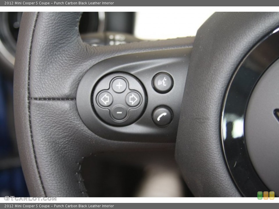 Punch Carbon Black Leather Interior Controls for the 2012 Mini Cooper S Coupe #54549146