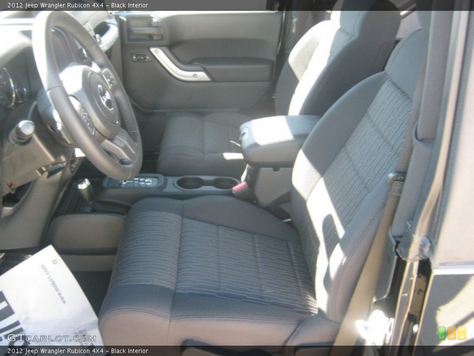 Black Interior Photo for the 2012 Jeep Wrangler Rubicon 4X4 #54551436